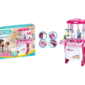 Pink cooking toy kitchen toys dinner set toy