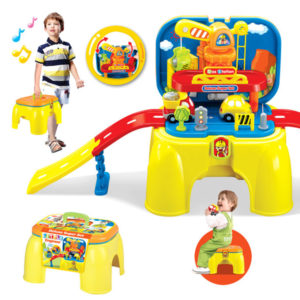 Rail car set portable chair toy pretend toy
