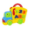 cartoon bus toy plastic toy cute toy