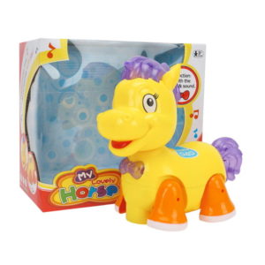 cartoon horse toy universal toy battery option toy