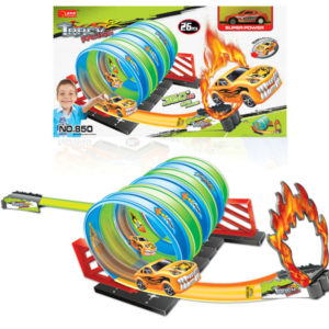 Track car toy pull back car toy vehicle