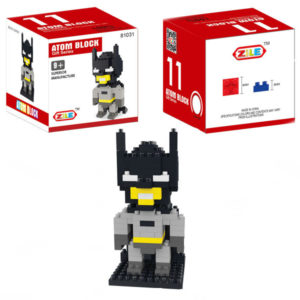 Atom block toy bat man block model toy