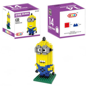 Minions block atom block toy model toy