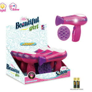 B/O Hair dryer pretend toy beautiful girl toy