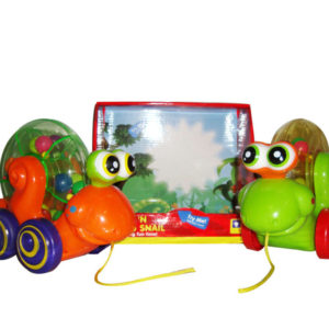 Pull along snail cartoon toy animal car toy