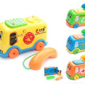 musical bus toy telephong toy cartoon toy