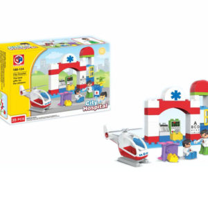 ambulance station blocks cute toy DIY toy