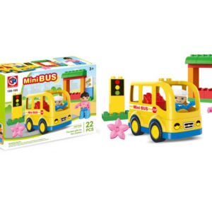 bus blocks DIY toy educational toy