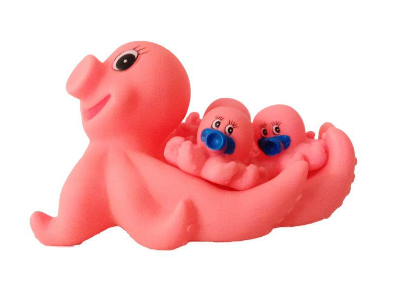 Vinyl animal toy octopus family cartoon toy
