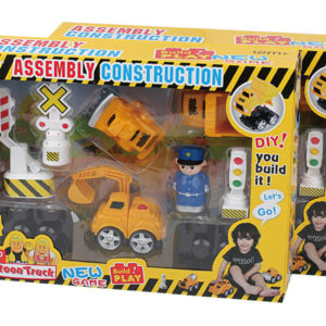 engineering car toy cartoon toy DIY toy