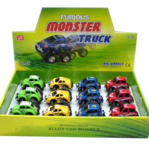 monster truck toy metal vehicle pull back toy
