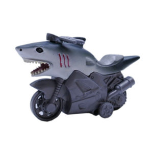 plastic shark toy friction powered animal motorcycle