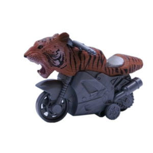 tiger motorcycle friction toy animal motorcycle