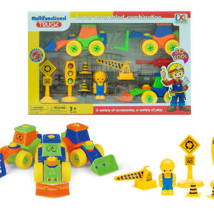baby construction truck assembly toy with symbol play set