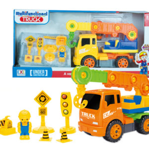 excavator play set assembly construction truck take a part toy