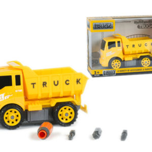assembly dump truck take a part toy construction with tool