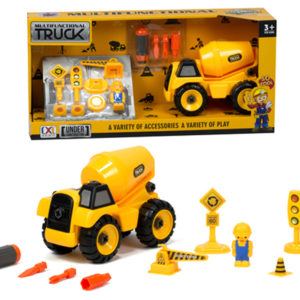 mixer truck toy take a part truck assembly construction vehicle