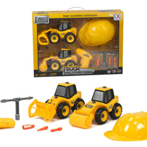take a part set construction truck toy helmet set toy