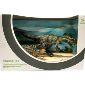 TPR allosaurus toy ankylosaurus figure soft dinosaur toy