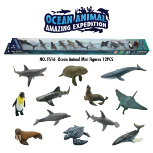 sea animal toys mini figure toy ocean animal playset