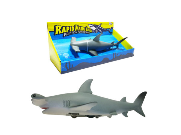 friction hammerhead shark marine animal with wheel aqua toy