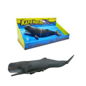 friction sperm whale marine animal with wheel aqua toy