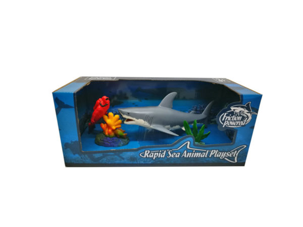 great white shark platset friction sea animal aqua toy