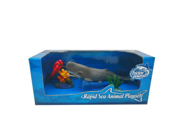 sperm whale playset friction sea animal aqua toy with wheel