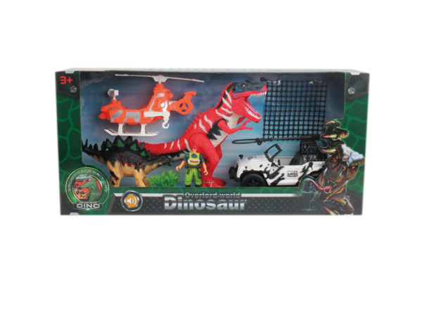 dinosaur rescure set dino playset t-rex toy for kids