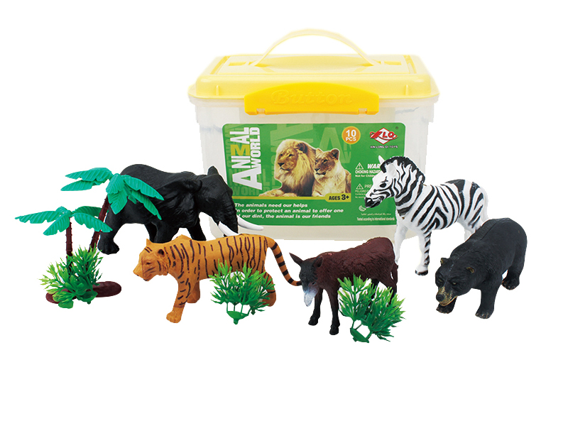 wild animals toys set