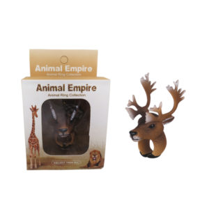 Reindeer ring toy animal ring toys zoo promotion toy for kids