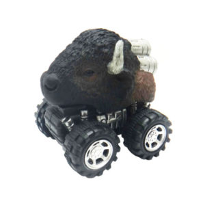 American bison toy animal head car plastic toys