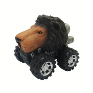 pull back lion animal car toy friciton animal