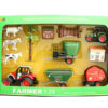 Farmer set toy metal vehicle pull back car