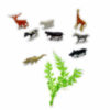 Animal toy mini animal figurine wild animal set toy