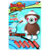 Vinyl shooter animal toy monkey squeeze popper