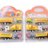 Engineering truck toy vehicle pull back toy