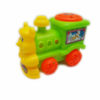 Cartoon train pull along toy plastic toy