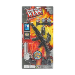 Police gun toy set plastic toy gun pretending toy set