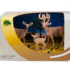 PVC deer toy wild animal toy 3pcs wild deer toy