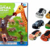 Animal car toy pull back car plastic toy