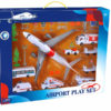 Friction toy model plane set airport play toy set