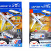 Free wheel plane toy airpot play set plastic toy