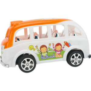 Cartoon bus friction power toy vehicle toy