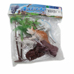 Toy animal set wild animal world animal with trees