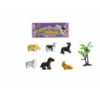 Farm animal figurines toy animal toy with tree animal world