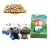 Vinyl animal car free wheel car cartoon animal toy