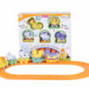 B/O track toy animal car toy with light and music cartoon track toy