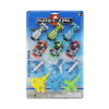 Free wheel vehicle plastic toy car and plane mini toy