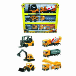 construction truck set metal vehicle free wheel toy